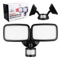 MACLEAN ŚCIENNA LAMPA LED, Z CZUJNIKIEM PIR, 20W, 1500LM, IP65, NEUTRAL WHITE 4000K, CZARNA MCE524 B - 2878194