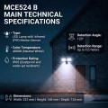 MACLEAN ŚCIENNA LAMPA LED, Z CZUJNIKIEM PIR, 20W, 1500LM, IP65, NEUTRAL WHITE 4000K, CZARNA MCE524 B - 2878193