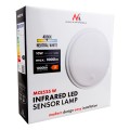 MACLEAN LAMPA LED Z CZUJNIKIEM RUCHU, CZUJNIK PIR, KOLOR BIAŁY, 10W, IP65, 1000LM, BARWA NEUTRALNA MCE525 W - 2878214