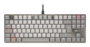 Przewodowa mechaniczna klawiatura CHERRY TAS KC 500 MX LP 2.0 Ivory z layoutem DE