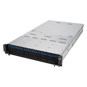 Platforma Asus Rack (2U) RS720A-E12-RS24 AMD Epyc 9004 (16x NVMe, 8x SATA/SAS, 2xM.2, 3xGPU, 2x10Gbe, IPMI, 1+1 2600W)