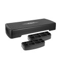 REBEL ACTIVE STEP DO AEROBIKU I ĆWICZEŃ FITNESS, 2 STOPNIE, 68CM, CZARNY RBA-3228-BK - 2879250