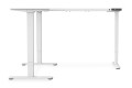 Stelaż pod biurko z elektryczną regulacją wysokości do blatów max. 200cm, kształt litery L, biały - 2880966