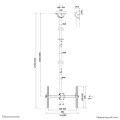 Uchwyt sufitowy na telewizor Neomounts CL35-440BL16XL 37"-70" - 2881030