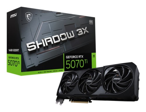 Karta graf. MSI GeForce RTX 5070 Ti 16G SHADOW 3XOC - BULK - 2881211
