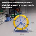 Extralink Pilot do przeciągania kabli Pilot 3.8mm 50m włókno szklane FRP, śr. 3,8mm, dł. 50m, żółty - 2733266