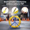 Extralink Pilot do przeciągania kabli Pilot 3.8mm 50m włókno szklane FRP, śr. 3,8mm, dł. 50m, żółty - 2733262