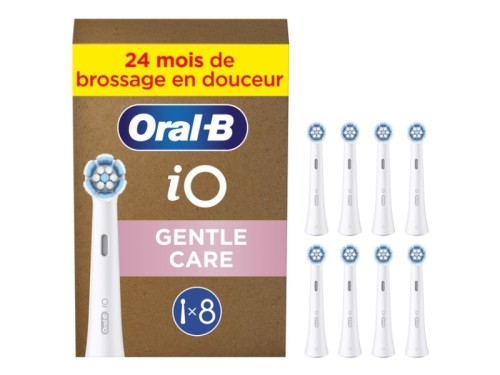 Szczotki Braun Oral-B iO Delikatne czyszczenie Wymienne szczotki / Szczotki przypinane 8 szt. - 2881512