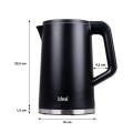 IDEAL CZAJNIK 1,7 L,STALOWY ŚRODEK, MOC 1500 W, CZ - 2881544