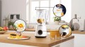 Blender kielichowy Bosch MMB6141W Serie 4 VitaPower (1200W; biały) (WYPRZEDAŻ) - 2881984