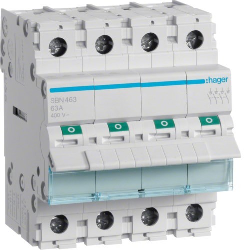 Hager SBN463 wyłącznik instalacyjny 4 4 moduł(y) - 2882946