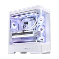 Obudowa PC Jonsbo D400, Midi Tower, ATX, Szkło Hartowane - biała - 2885597