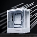 Obudowa PC Jonsbo D400, Midi Tower, ATX, Szkło Hartowane - biała - 2885611