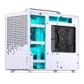 Obudowa Jonsplus Z20 GEJP-023 Mesh PC, Mini Tower, Micro-ATX, z uchwytem do przenoszenia - biała - 2885647