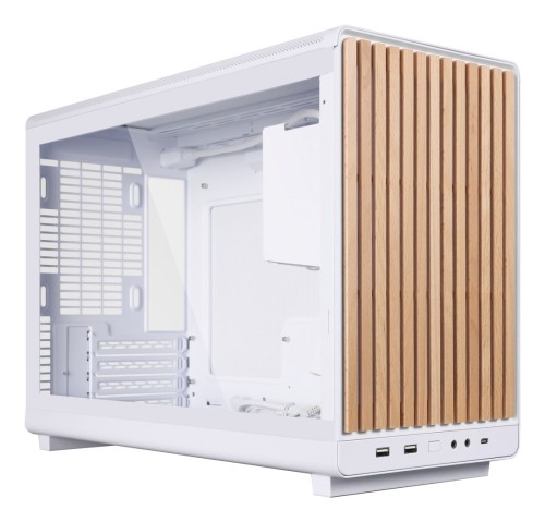 Obudowa PC Lian Li DAN A3-mATX Wood Edition, Szkło hartowane, Micro-ATX - Buk, biała - 2885660