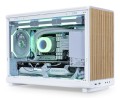Obudowa PC Lian Li DAN A3-mATX Wood Edition, Szkło hartowane, Micro-ATX - Buk, biała - 2885655