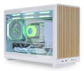 Obudowa PC Lian Li DAN A3-mATX Wood Edition, Szkło hartowane, Micro-ATX - Buk, biała - 2885658
