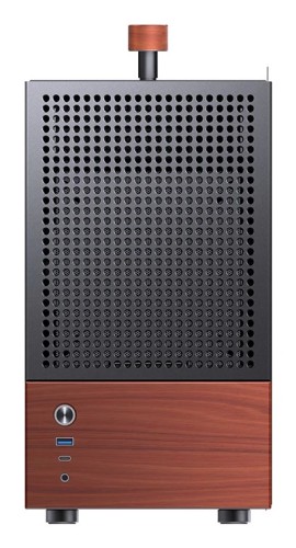 Obudowa Jonsbo T6, Mini-Tower, Mini-ITX, Tempered Glass, Holz - czarna - 2885705