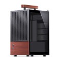 Obudowa Jonsbo T6, Mini-Tower, Mini-ITX, Tempered Glass, Holz - czarna - 2885714