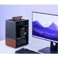 Obudowa Jonsbo T6, Mini-Tower, Mini-ITX, Tempered Glass, Holz - czarna - 2885728