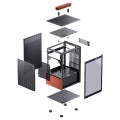 Obudowa Jonsbo T6, Mini-Tower, Mini-ITX, Tempered Glass, Holz - czarna - 2885735