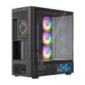Obudowa Modecom Volcano AQ400 ARGB MIDI czarna - 2885827