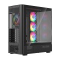 Obudowa Modecom Volcano AQ500 ARGB MIDI czarna - 2885870