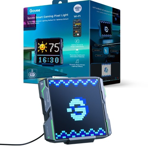 Govee H8630 Gaming Pixel Light | Panel LED | 185*150*35mm, 1024 diod LED, 2.4GHz Wi-Fi + Bluetooth - 2885951