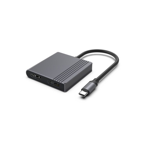 GEMBIRD ADAPTER USB-C DO HDMI + DP 4K 60HZ, CZARNY - 2892048