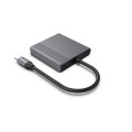 GEMBIRD ADAPTER USB-C DO HDMI + DP 4K 60HZ, CZARNY - 2892051