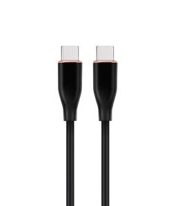 GEMBIRD KABEL USB TYP-C POWER DELIVERY (PD) 60 W, "PREMIUM SILICON", OPLOT SILIKONOWY, 1.5 M, CZARNY