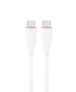 GEMBIRD KABEL USB TYP-C POWER DELIVERY (PD) 60 W, "PREMIUM SILICON", OPLOT SILIKONOWY, 1.5 M, BIAŁY