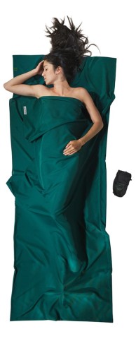 Wkładka do śpiwora Cocoon TravelSheet Microfiber, moss green - 2892253