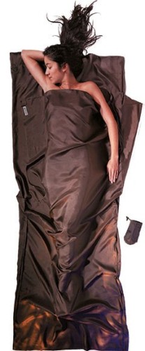 Wkładka do śpiwora Cocoon TravelSheet Silk, muddy elephant - 2892270