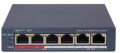 Hikvision DS-3E1106P-EI przełącznik sieciowy Zarządzany Fast Ethernet (10/100) Obsługa PoE Szary - 2892801