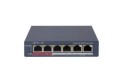 Hikvision DS-3E1106P-EI przełącznik sieciowy Zarządzany Fast Ethernet (10/100) Obsługa PoE Szary - 2892800