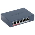 Hikvision Pro Series DS-3E1105P-EI/M Zarządzany Fast Ethernet (10/100) Obsługa PoE Szary - 2892803