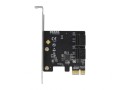 DeLOCK 4 portowy SATA PCI Express x1 Card - Konstrukcja niskoprofilowa - 2893821