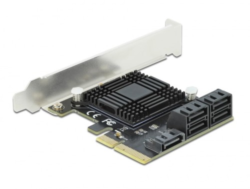 DeLOCK 5 portowy SATA PCI Express x4 Card - Konstrukcja niskoprofilowa - 2893823