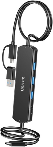Unitek KVM Hub 10 Gbps – przełączanie między 2 hostami, 3×USB-A - 2894094