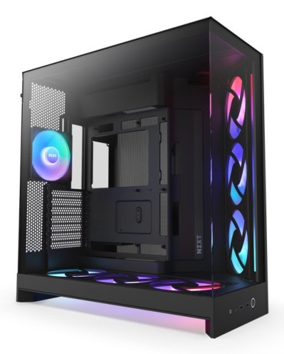 NZXT OBUDOWA H9 FLOW RGB+ MIDI TOWER Z OKNEM CZARNA - 2897756