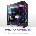 NZXT OBUDOWA H9 FLOW RGB+ MIDI TOWER Z OKNEM CZARNA - 2897762
