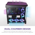 NZXT OBUDOWA H9 FLOW RGB+ MIDI TOWER Z OKNEM CZARNA - 2897761