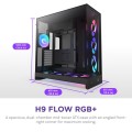 NZXT OBUDOWA H9 FLOW RGB+ MIDI TOWER Z OKNEM CZARNA - 2897757