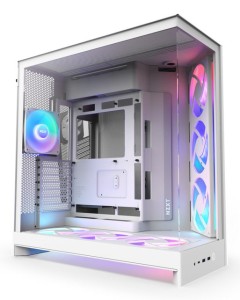 NZXT OBUDOWA H9 FLOW RGB+ MIDI TOWER Z OKNEM BIAŁA