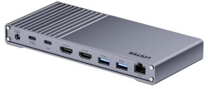 Unitek Potrójna stacja dokująca USB4 40Gb/s,zasilacz 120W