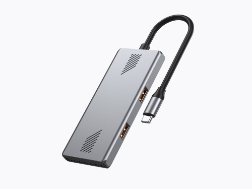 GEMBIRD 4-PORTOWY HUB USB 3.2 (GEN 2) TYPU C Z 4 PORTAMI A + C SZARY - 2898484