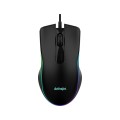 Activejet mysz przewodowa podgrzewana USB AMY-W390. Ma 3 temperatury 30 stopni podświetlenie na żółto, 35 stopni podświetlenie na pomarańczowo, 40 stopni podświetlenia na czerwono. - 2898695