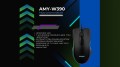 Activejet mysz przewodowa podgrzewana USB AMY-W390. Ma 3 temperatury 30 stopni podświetlenie na żółto, 35 stopni podświetlenie na pomarańczowo, 40 stopni podświetlenia na czerwono. - 2898698