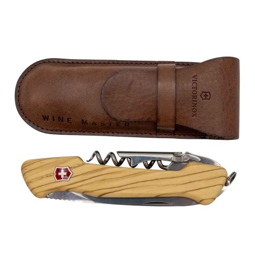 Victorinox V-0.97 01.64 Wine Master Pocket Knife, z drewnianą rękojeścią, drewno oliwne - 2900789